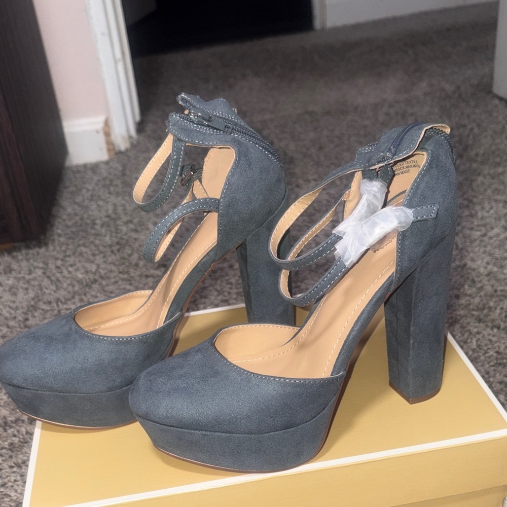 Just fab Blue Platform Heels